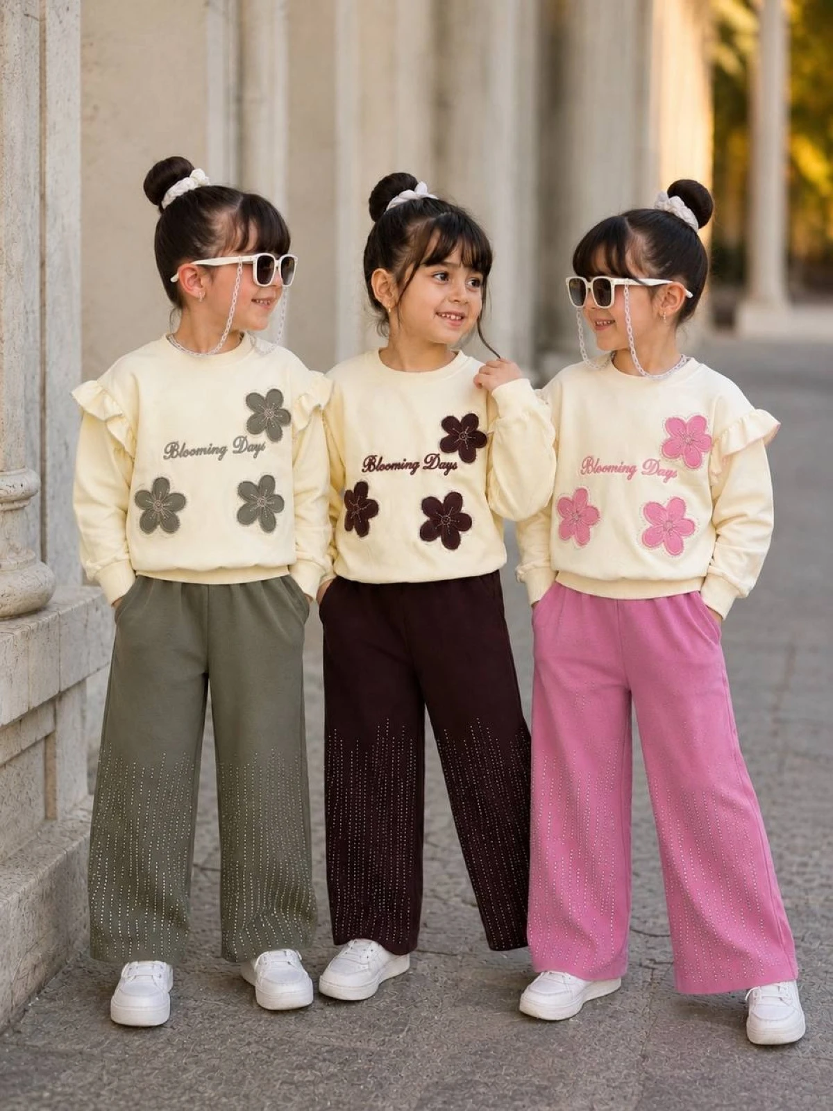 بلوز شلوار گل و نگین کد 4529