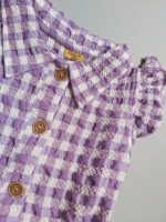 پیراهن 4خونه یقه دار