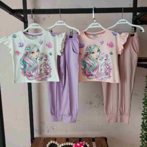 تیشرت اسب تک شاخ و شلوار اسلش