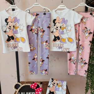 تیشرت میکی و دیسی و شلوار کبریتی