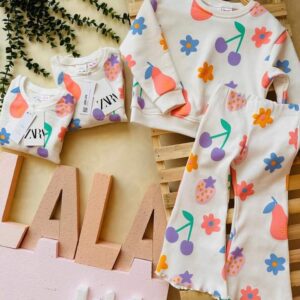 بلوز دورس میوه و شلوار دمپا