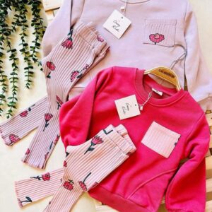 بلوز دورس و شلوار کبریتی گلدار