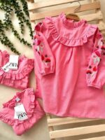 پیراهن آستین گلدوزی زارا