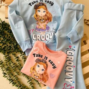 بلوز دختر و خرس و شلوار دمپا