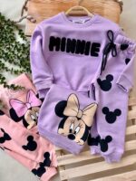 بلوز شلوار سه نخ طرحدار