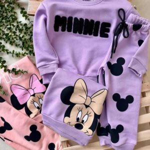 بلوز شلوار سه نخ طرحدار