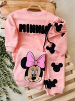 بلوز شلوار سه نخ طرحدار