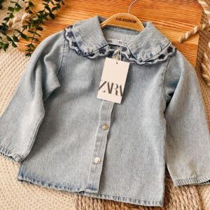 شومیز یقه گلدوزی زارا
