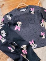 تیشرت قلب قلب میکی و شلوار کبریتی